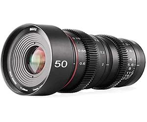 Meike 50 mm T2.2 Cinema Lens MFT, Enfoque Manual, Carcasa Totalmente metálica, para Grabar Material de película de Alta resolución