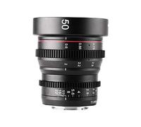 Meike 50mm T2.2 Mini Fixed Prime Manual Focus Wide-Angle Cinema Lens for M43 Micro Four Thirds MFT Mount Cameras BMPCC 4K Z CAM E2