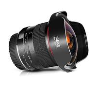 Meike 8MM f3.5 Rectángulo Meke Ultra Gran Angular Enfoque Manual Objetivo Ojo de Pez para Nikon F DX Soporte APS-C DSLR Cámaras