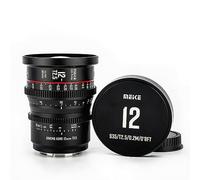 Meike Lente de cine de enfoque manual T2.5 Super 35 Prime de 12 mm para cámara Cine de montaje EF compatible con C200 C300 II, RED Komodo, BMPCC 6K, Z CAM E2-S6 BMPCC6K Pro