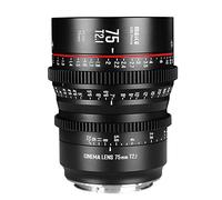 Meike Lente de cine Prime Prime de enfoque manual de 75 mm T2.1 S35 para montura Canon EF y videocámara Cine EOS C100 Mark II