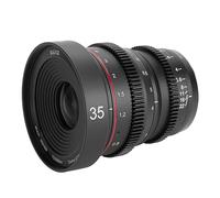Meike Lente Mini Cine T2.2 MF 4K de 35 mm para cámaras Panasonic M43 | Gran apertura, enfoque manual, baja distorsión, para montaje Micro Four Thirds MFT Olympus Lumix GH5 GH6 GH7 BMPCC 4K Zcam E2