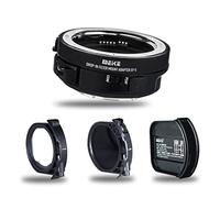 Meike MK-EFTE-C VND - Adaptador de Lente de Montaje de Enfoque automático con convertidor de filtros ND y UV Variables para Lentes Canon EF/EF-S a cámaras E Mount A9 A7III A7II A7 A7R3 A7R4