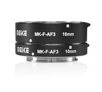 MEIKE MK-F-AF3 - Tubo de extensión macro de enfoque automático para cámaras Fujifilm sin espejo (10 mm, 16 mm o combinación) - Compatible con X-T1, X-T2, X-Pro1, X-Pro2, X-M1, X-T10, X-A1, X-A2, X-E1,