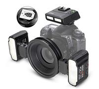 Meike MK-MT24II 2.4G Macro Close-up Twin Lite Flash para cámaras réflex digitales Canon EF-Mount RF-Mount