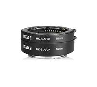 Meike MK-S-AF3A Anillo de extensión de metal Macro de enfoque automático (10mm+16mm) para Sony E-Montaje FE-Montaje Cámara A7 NEX E-Mount Cámara A7 NEX3 NEX5 NEX6 A5000 A6300 A6500 A9