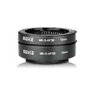 MEIKE MK-S-AF3B Anillo de extensión de Enfoque automático de plástico Macro Anillo 10 mm 16 mm para Sony E-Montaje FE-Montaje Cámara A7 A7M2 NEX3 MEX5 NEX6 NEX7 A5000 A6000 A6300 A6500 A9