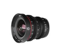 Meike Objetivo 10mm T2.2 de Gran Apertura de, Enfoque Manual de, 6 K, Mini Prime, para Montura Micro Cuatro tercios, Compatible con cámaras Olympus Panasonic Lumix y BMPCC 4K Zcam E2 GH5 GH6