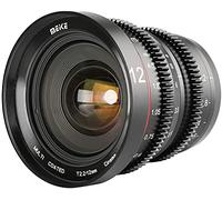 Meike Objetivo Cinema T2.2 MFT de 12 mm, Objetivo de película con Enfoque Manual, Intensidad de luz T2.2.