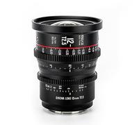 Meike Objetivo de 12 mm T2.5 S35 manual Focus gran angular Prime Cinema para Canon EF Mount y Cine Videocámara EOS C100 Mark II, EOS C200, EOS 300 Mark II, EOS C300 Mark III, Zcam E2-S6 6K