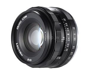 Meike Optics 50 mm f 2.0 Manual Enfoque Objetivos para Sony E - Mount Negro