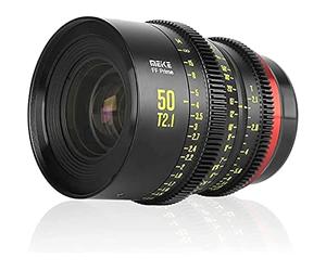 Meike Prime 50 mm T2.1 - Objetivo Cinema, Formato Completo, para Alta resolución de hasta 6K/8K, para Canon EF