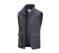 MeiLayM Chaleco de pesca de Trabajo con múltiples bolsillos Aire Libre Respirable Chaleco chaqueta sin mangas para Deportes Chalecos Casual Cámping Fotografía Viajes Secado Rápido Chaleco