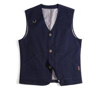 MeiLayM Hombres Al Aire Libre Chaleco Ligero Pesca de Algodón Chaqueta Casual Multi Bolsillo Chaleco Sin Mangas Respirable Trabajo Chaleco Cámping Fotografía Viajes Azul,S