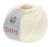 MEILENWEIT Seta 01 - Ovillo de lana (100 g), color blanco