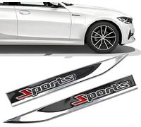 MEILIANQIPEI 2 Piezas Pegatina Emblema Coche 3D Sport para Skoda Kamiq 2018-2023, Insignia Lateral Carrocería Adhesivo Accesorios Aluminio