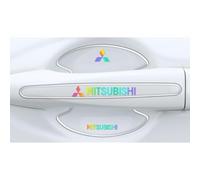 MEILIANQIPEI 8 Piezas Protector Manija Coche para Mitsubishi Mirage 2025-2019, Silicona, Protege contra Arañazos, Pegatinas Coche Exterior, Protector Puerta Coche