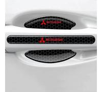 MEILIANQIPEI 8 Piezas Protector Manija Coche para Mitsubishi Mirage 2025-2019, Silicona, Protege contra Arañazos, Pegatinas Coche Exterior, Protector Puerta Coche