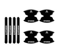 MEILIANQIPEI 8 Piezas Protector Manija Coche para Mitsubishi Mirage 2025-2019, Silicona, Protege contra Arañazos, Pegatinas Coche Exterior, Protector Puerta Coche
