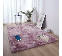 MEILIPA Alfombra de Pelo Largo 385 x 400 cm Peludas y Grandes Alfombras Salón Pelo Largo Antideslizante Adecuado para Salón Dormitorio, Rosa Púrpura