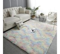 MEILIPA Alfombras Salón 240 x 300 cm Peludas y Esponjosas Excelente Piel Sintética de Calidad Alfombra de Lana Decoración Moderna para El Salón Adecuado para Dormitorio, Multicolor