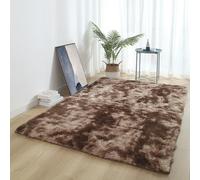 MEILIPA Lfombra de Pelo Largo 120 x 180 cm Pelo Largo Alfombras Salon Grande Dormitorio Talla para Dormitorio, Habitación de Los Niños, Marrón