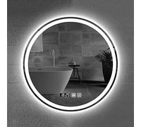 MEILISHAOMEI Espejo de tocador de Pared con Luces LED Redondas Modernas, Espejo de Maquillaje cosmético para baño, Espejo a Prueba de explosiones con luz Blanca, cálida y Neutra.