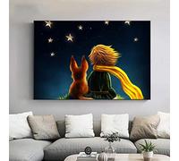 meilishop Pintura Sin Marco El Principito Cartel De La Lona Arte De La Pared Pintura De La Lona Cuadro Decorativo para La Sala De Estar Decoración del Hogar A254 (50X70Cm) Sin Marco