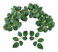 Meiliy 60 Hojas de Rosas Artificiales a Granel para Manualidades, Ramos de Boda, centros de Mesa, decoración de Fiesta, Guirnalda de Rosas