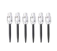 Meiliyizu 6 puntas de acero reemplazables profesionales de 2BA, accesorios de aguja, puntas de acero, puntas de acero plateadas y doradas, ejes de aluminio