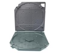 Meiliyizu Caja de almacenamiento de carrete de cinta de 10 pulgadas con funda protectora de sujeción segura para cintas auditivas y carretes vacíos, funda protectora con asa