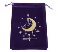 Meiliyizu Juego de mesa para tarjetas de juego de mesa, bolsa de terciopelo para tarot, bolsas de joyería, organizadores de tarjetas, suministros de brujería, a