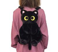 Meiliyizu Mochila de felpa con diseño de gato 3D, mochila escolar de dibujos animados, bolsa de hombro suave y cómoda para niños y niñas, regalo de uso diario para mujeres