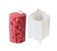 Meiliyizu Molde de silicona 3D para velas, hecho a mano, moldes de estatua religiosa, para hacer a mano