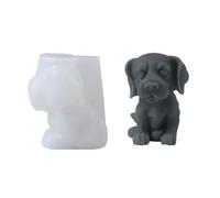 Meiliyizu Molde de silicona con forma de perro, moldes de silicona para decoración de velas, jabón, yeso, beagles