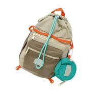 Meiliyizu Práctica mochila informal espaciosa con cordón, resistente al desgaste, cómoda correa para senderismo, uso diario, mochila ergonómica ajustable, caqui