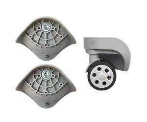 Meiliyizu Ruedas de equipaje, ruedas de equipaje de doble fila, ruedas de equipaje, ruedas de equipaje de repuesto, pieza de maleta de viaje para la mayoría de maletas