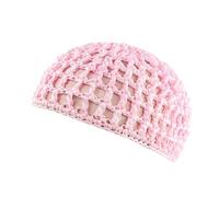 Meiliyizu Sombrero de ganchillo, hecho a mano, tejido a mano, estilo cloche, sombrero hueco para festival de música, sombrero de punto simple