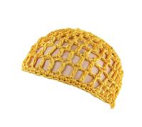 Meiliyizu Sombrero de ganchillo, hecho a mano, tejido a mano, estilo cloche, sombrero hueco para festival de música, sombrero de punto simple