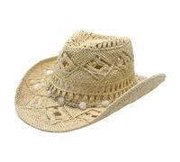 Meiliyizu Sombrero de paja fresco y cómodo, unisex, elegante, para playa, viajes, cómodo sombrero de sol ajustable, beige, M