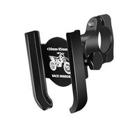 Meiliyizu Soporte de teléfono de motocicleta resistente a los golpes en aleación de aluminio para paseos seguros y suaves, fácil de ver, abrazadera segura para teléfono para bicicletas