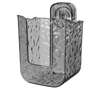 Meiliyizu Soporte para toallitas con ventosa, dispensador de toallitas húmedas montado en la pared con ventosa, fácil de instalar, versátil estuche de almacenamiento en cocina y baño, color gris