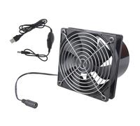 Meiliyizu Ventilador de escape de 120 mm, 5 V, juego de extractor de aire para soplador de soldadura con controlador de velocidad para calefacción conducto de baño