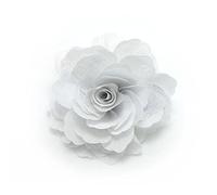 Meilliwish Camelias Flor Pinza para el cabello Broche Pin(A74)(Blanco)