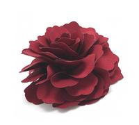 Meilliwish Camelias Flor Pinza para el cabello Broche Pin(rojo oscuro)(A74)