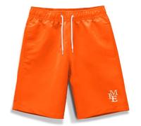 MEILONGER Bañador Niño Ropa de Baño para Niño Secado rápido Interior de Malla Short(Naranja-2,10-12)