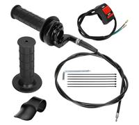 MEILVMEIJI 50 - Conjunto de agarre del acelerador de motocicleta de 250 cc con interruptores integrados para compatibilidad con motos de cross