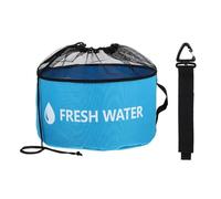 MEILVMEIJI Bolsa de almacenamiento para manguera de agua con código de color, tela impermeable con bolsillo de malla ventilado y asa de transporte