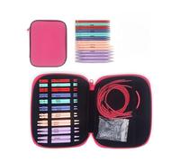 MEILVMEIJI Juego de 10 pares de agujas circulares intercambiables para tejer suéter, calcetines, ABS, juego de agujas de tejer