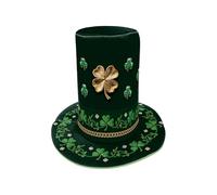 MEILVMEIJI Sombrero plegable ligero para el día de San Patricio con impresión brillante fácil de transportar para fiestas al aire libre, apto para familias